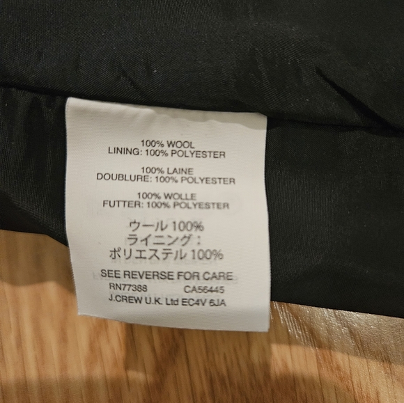 NWT JCREW No 2 wool pencil skirt size 10 black - Picture 2 of 4